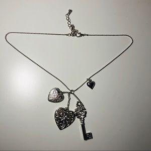 Lock & Key Charm Necklace
